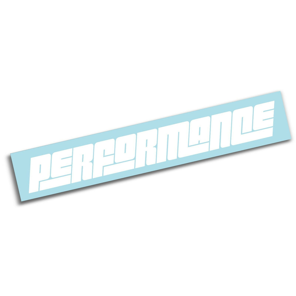 Performance Block Lettering Windscreen decal — example vehicle placement 3.