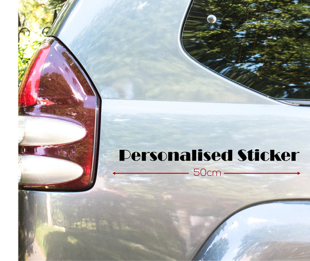 Broadway personalised custom text vinyl sticker preview