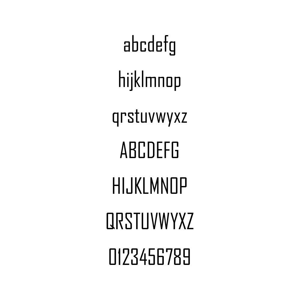 Fitting and application example for Agency personalised vinyl lettering