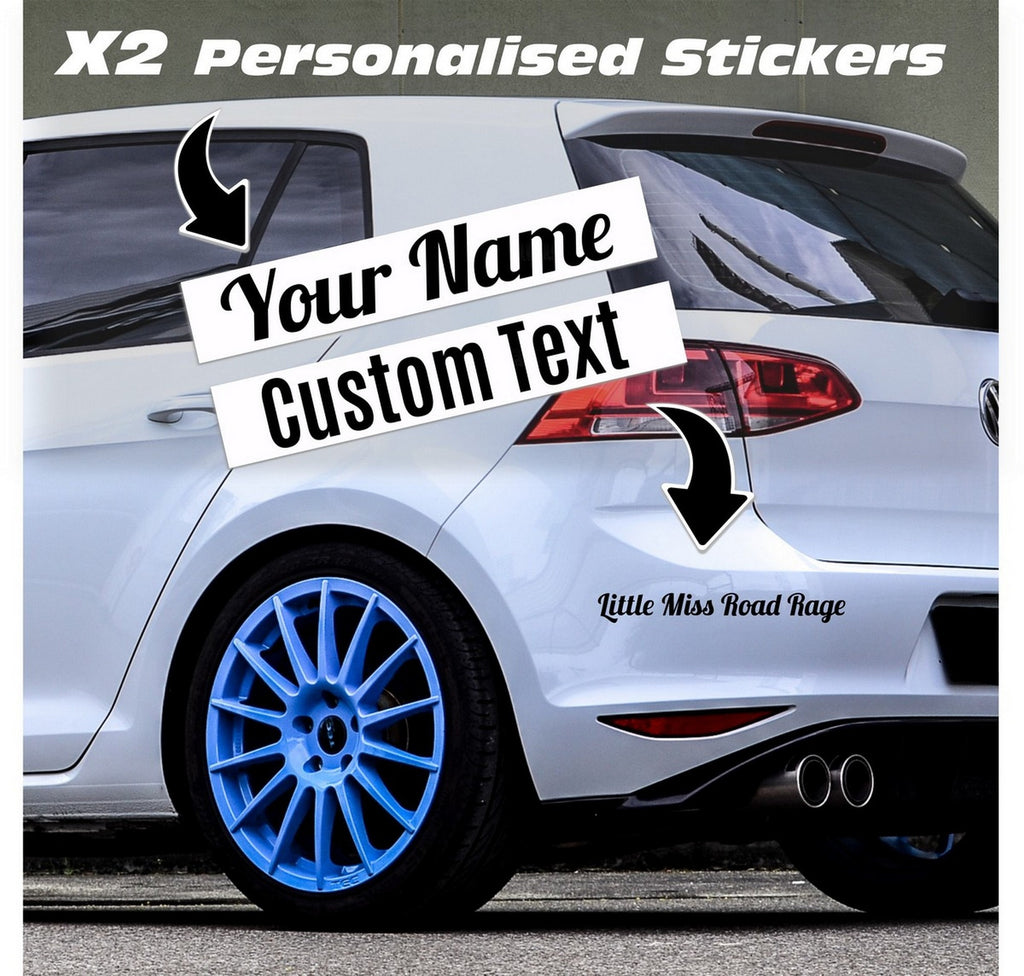 How to order personalised custom text stickers