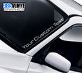Personalised Slim Lettering Windscreen Sticker — lettering style or example application.