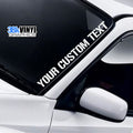 Personalised Bold Slanted Windscreen Sticker — lettering style or example application.