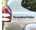 Agency Bold personalised custom text vinyl sticker preview