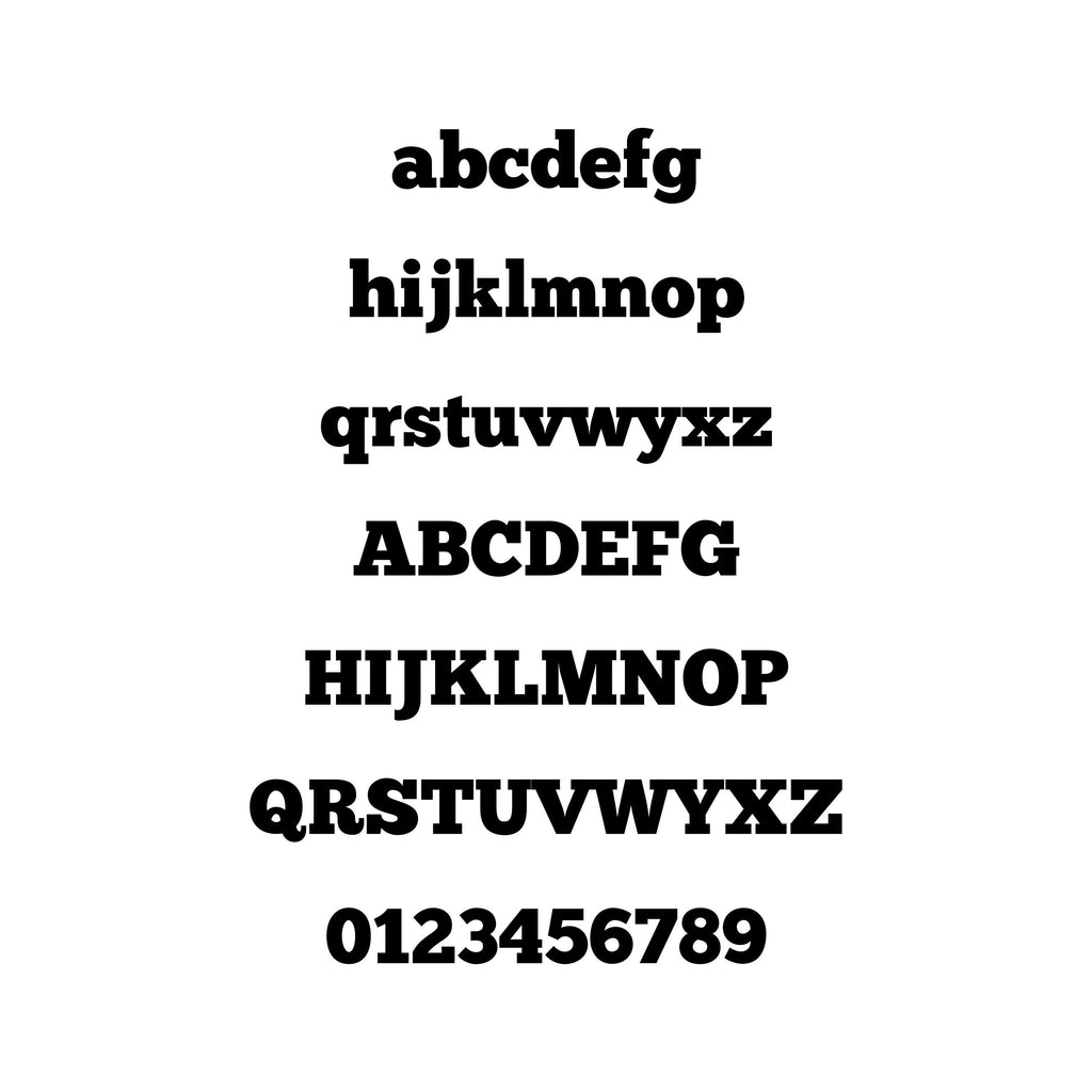 Fitting and application example for ChunkFive personalised vinyl lettering