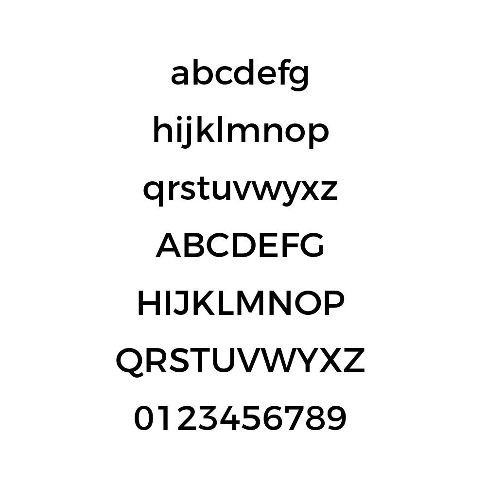 Fitting and application example for Mont Bold personalised vinyl lettering