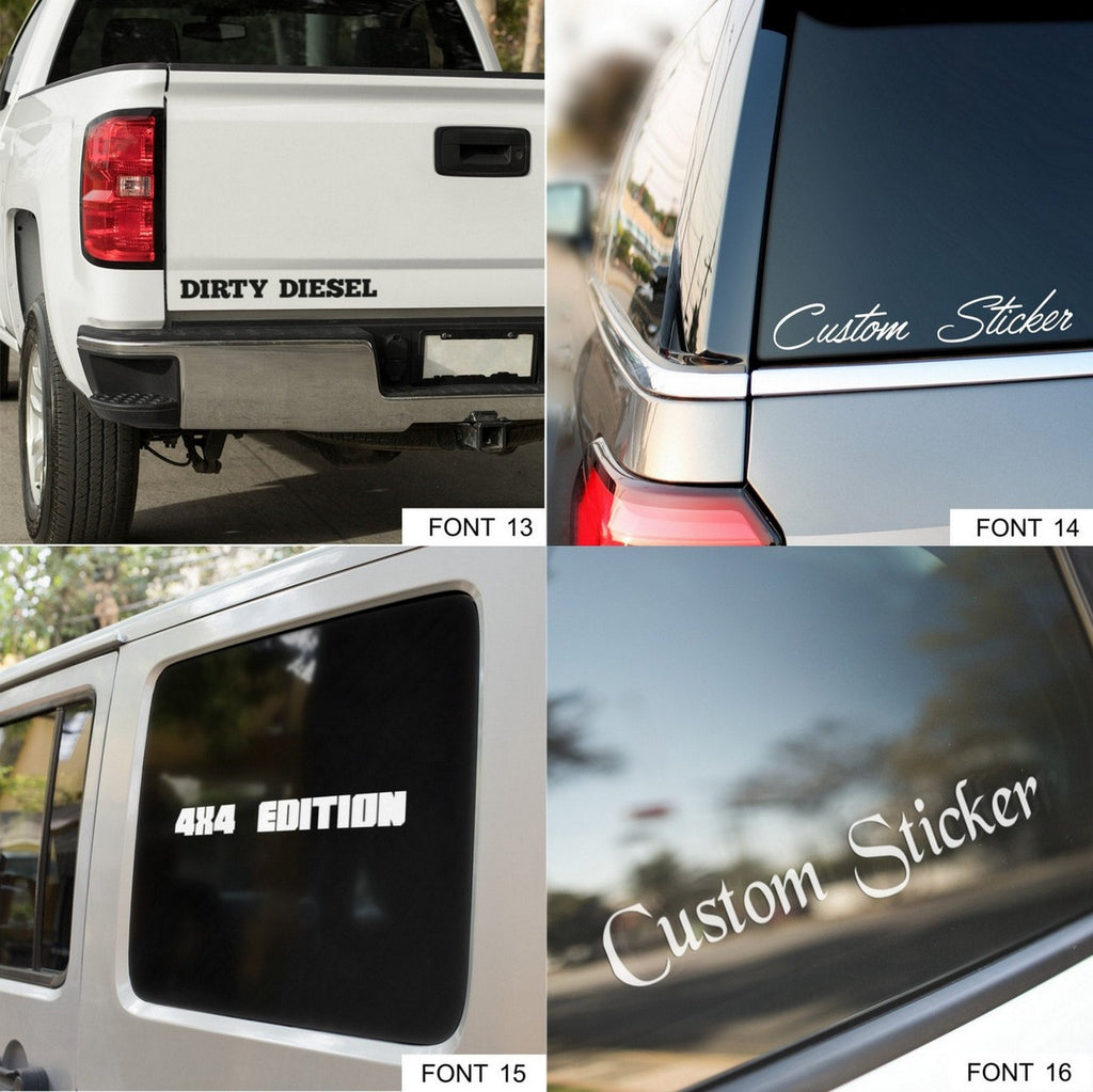 Personalised vinyl lettering application guide
