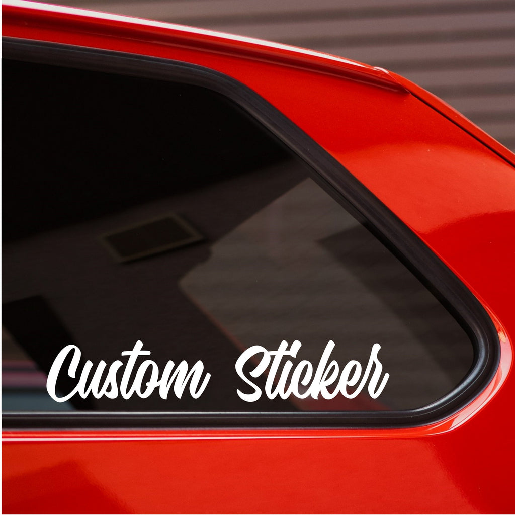 Personalised custom text vinyl sticker font collection 2 preview