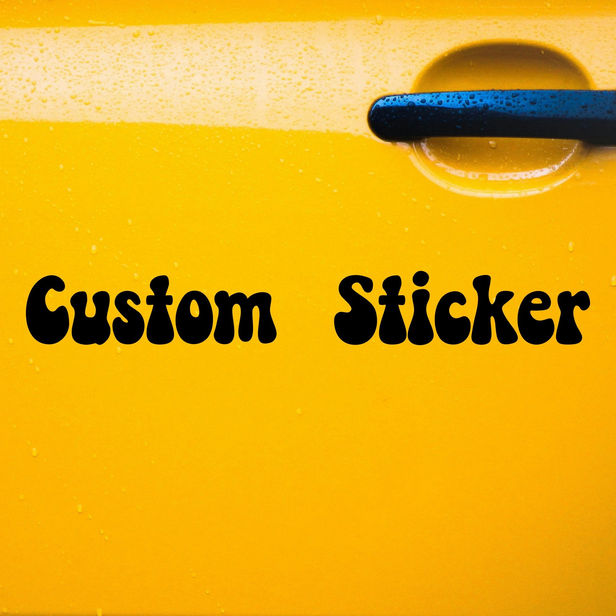 Personalised custom text vinyl sticker font collection 4 preview