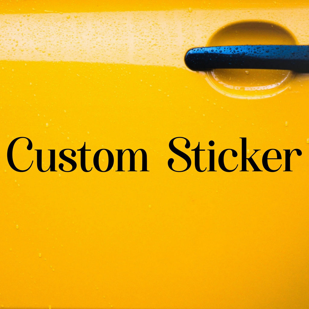 Personalised custom text vinyl sticker font collection 5 preview