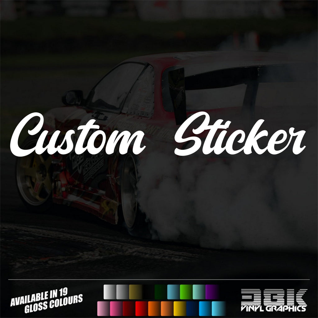 Personalised custom text vinyl sticker font collection 6 preview
