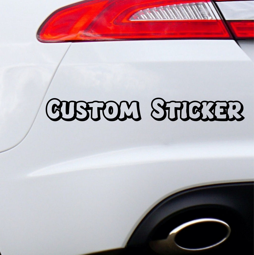 Personalised custom text vinyl sticker font collection 7 preview
