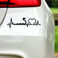 Snake Heartbeat Car Sticker in the design shown.