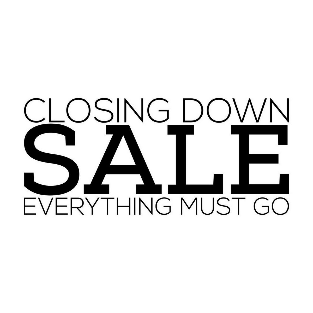 Closing Down Sale Window Sticker product image 4