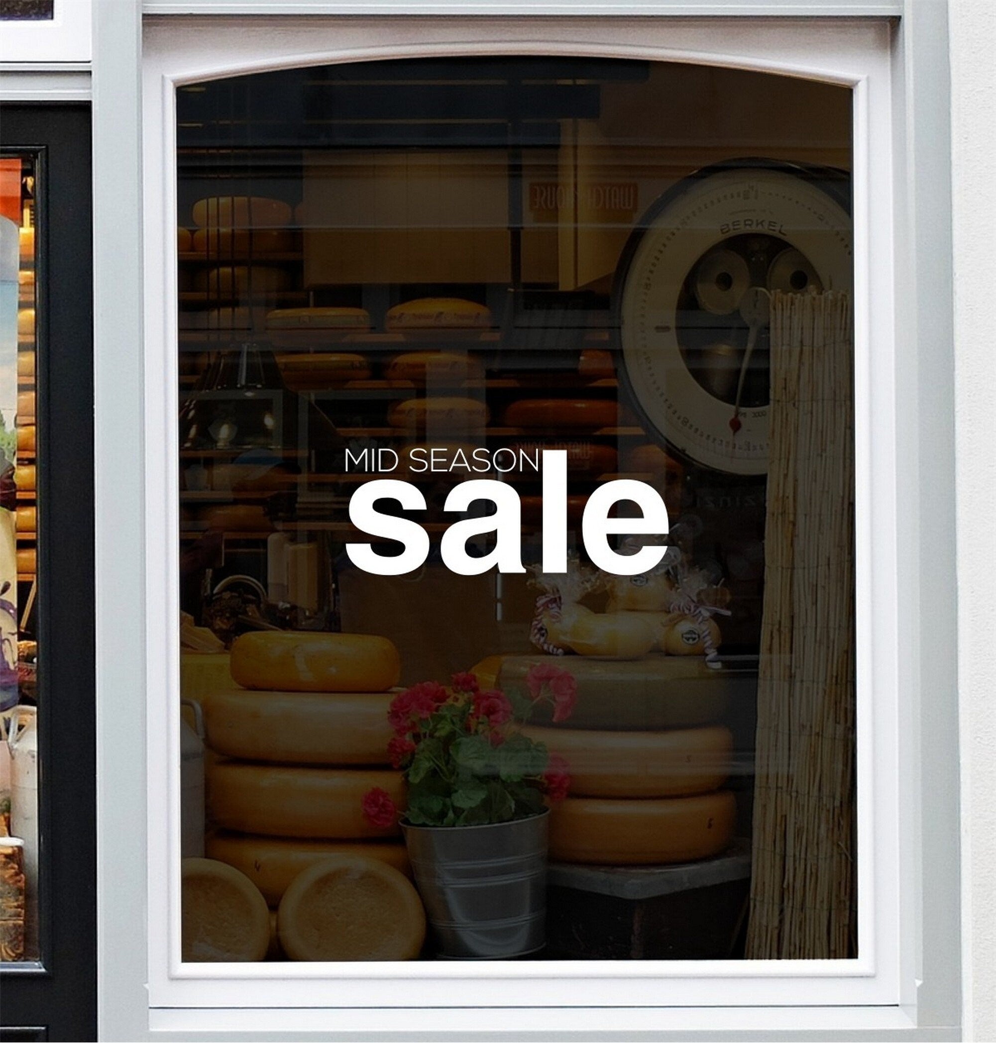 Mid Season Sale Shop Window Sticker example 3