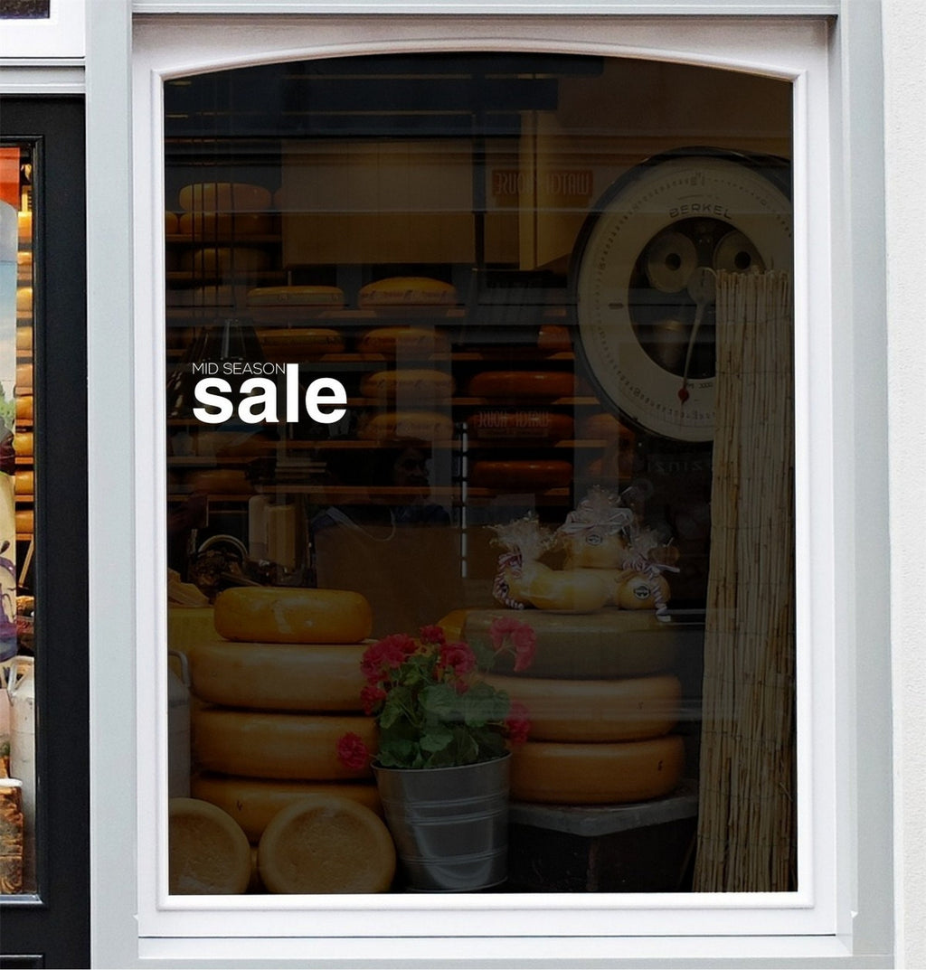 Mid Season Sale Shop Window Sticker example 4