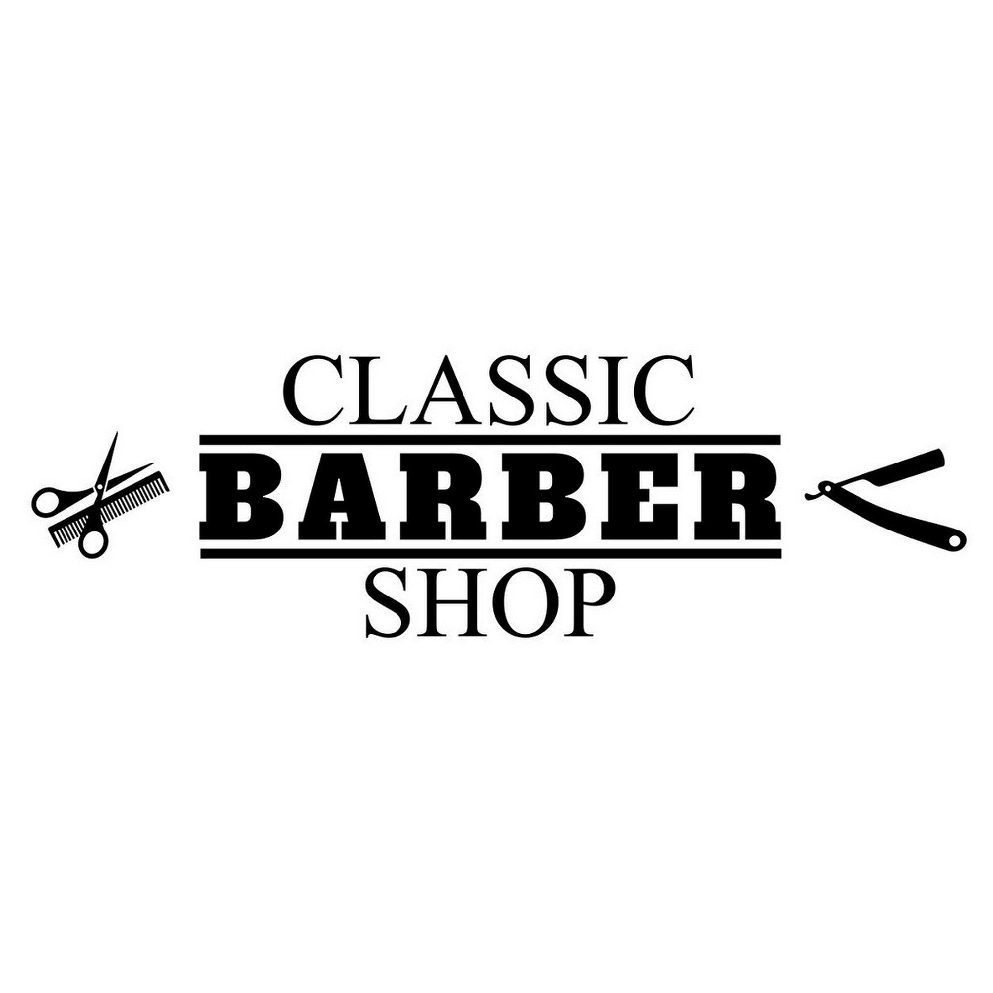 Classic Barber Shop Window Sticker product image 5