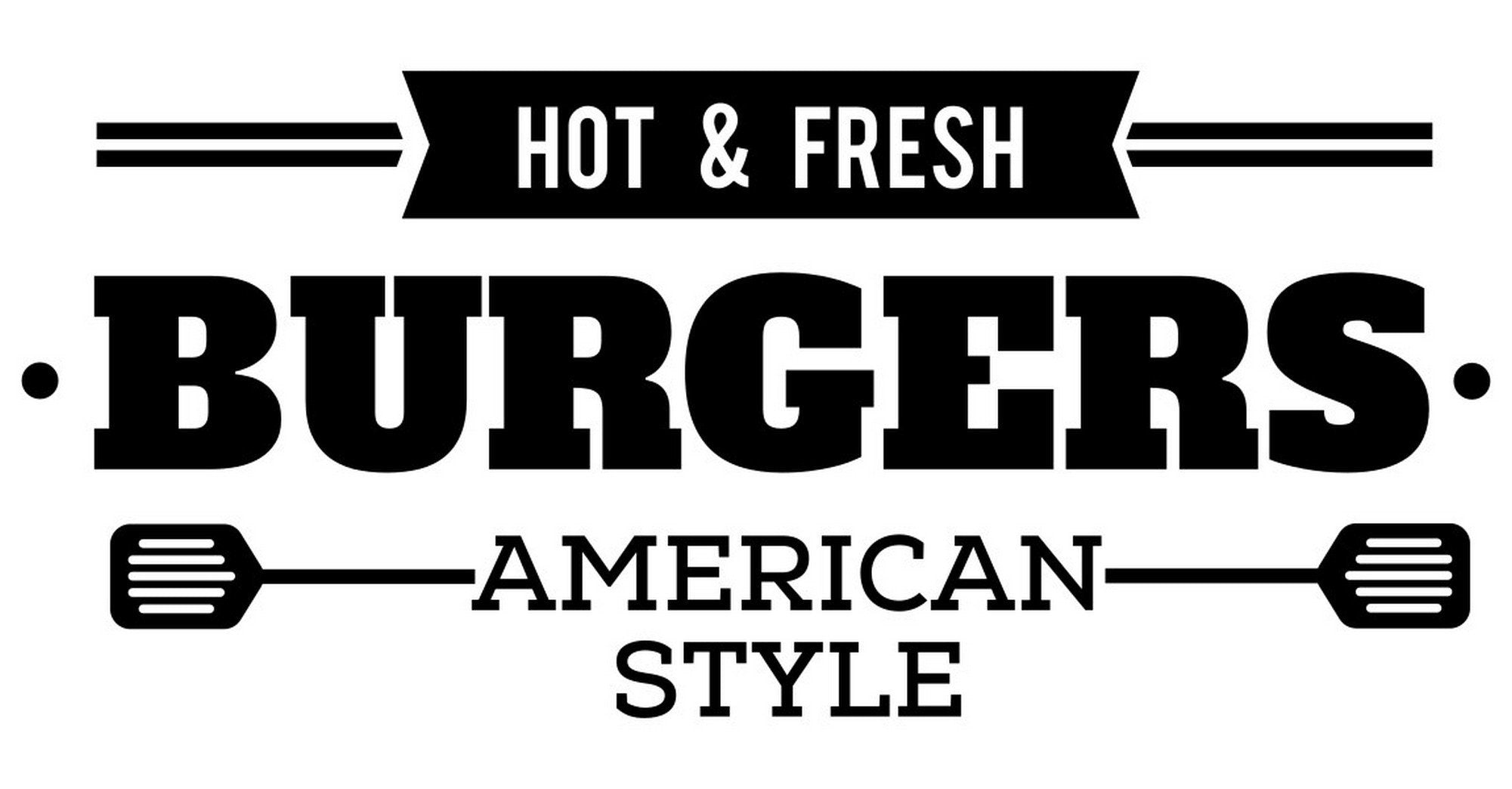 Hot & Fresh Burgers Window Sticker product image 5