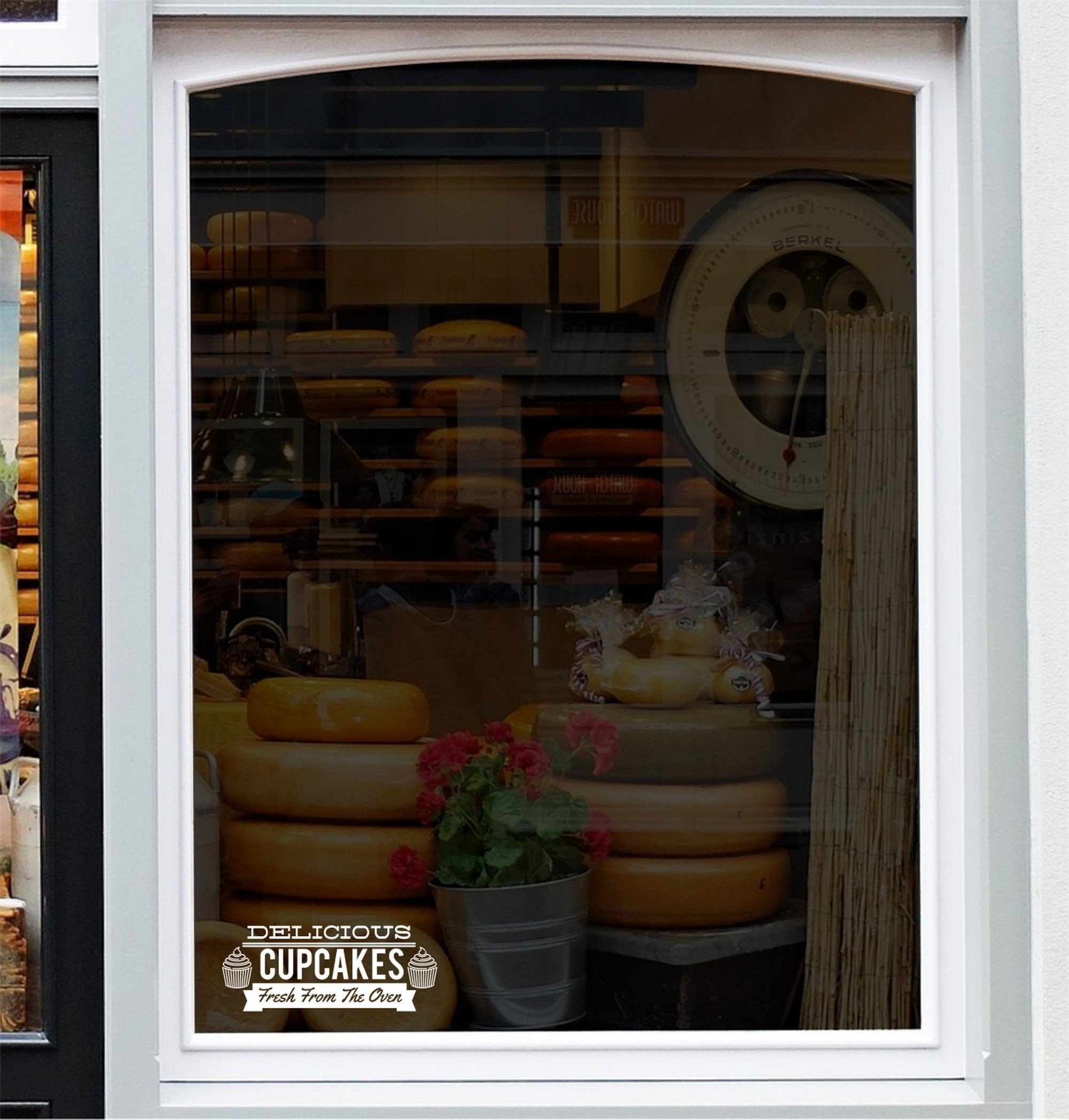 Delicious Cupcakes Bakery Window Sticker example 4