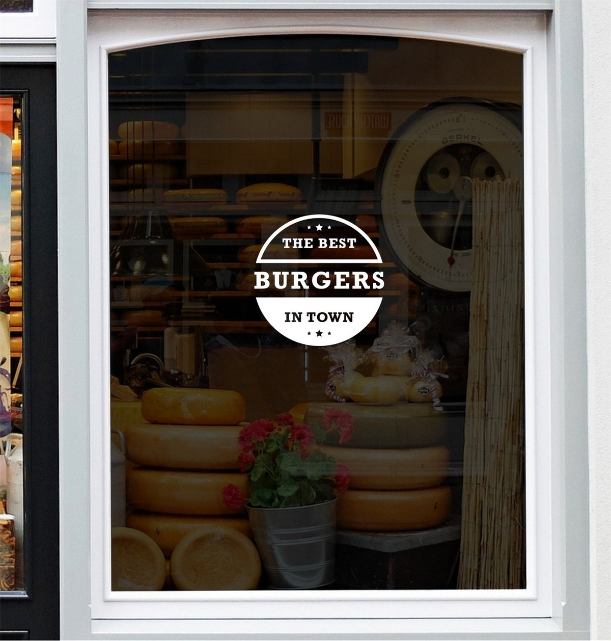 Best Burgers in Town Window Sticker product image 3