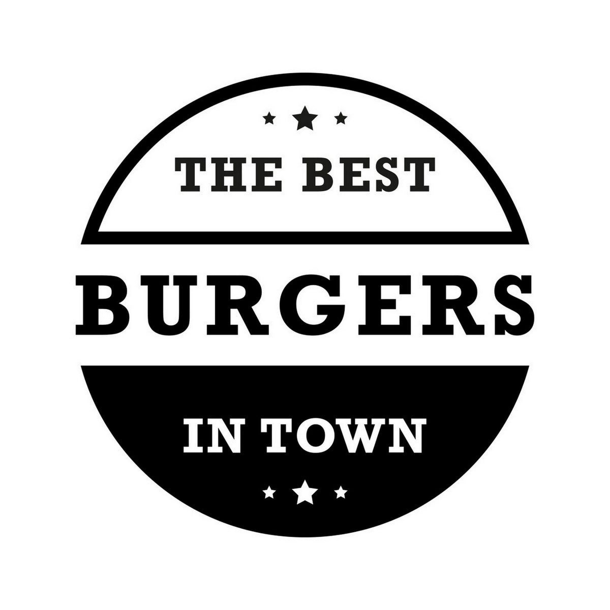 Best Burgers in Town Window Sticker product image 5