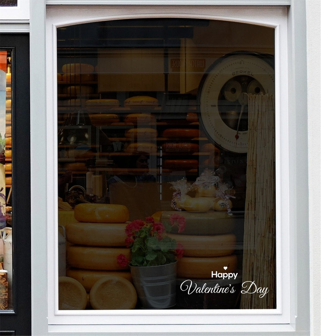 Happy Valentine’s Day Script Window Sticker product image 4