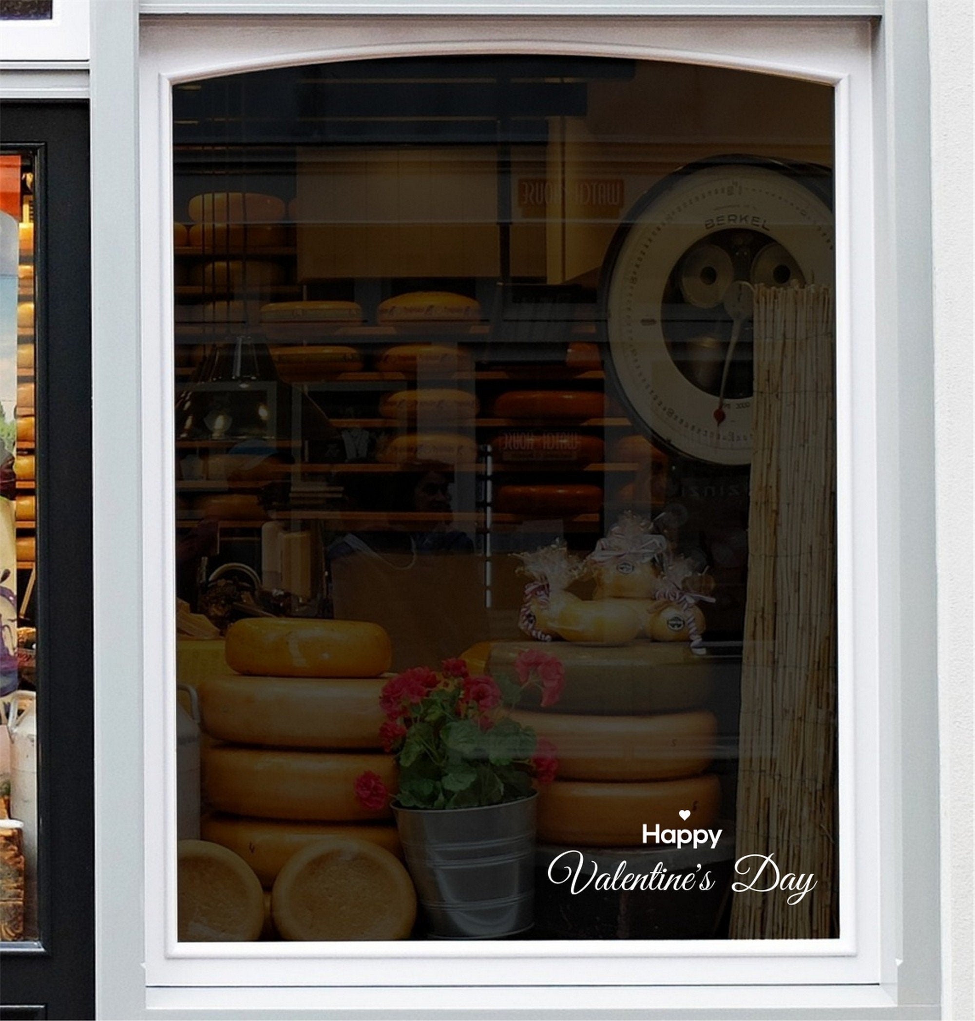Happy Valentine’s Day Script Window Sticker product image 4