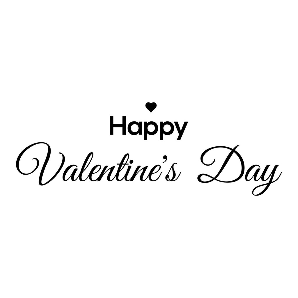 Happy Valentine’s Day Script Window Sticker product image 5