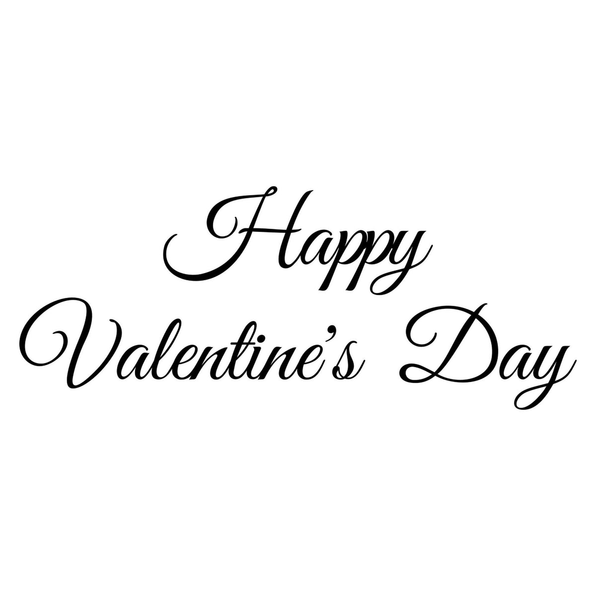 Happy Valentine’s Day Lettering Window Sticker product image 5