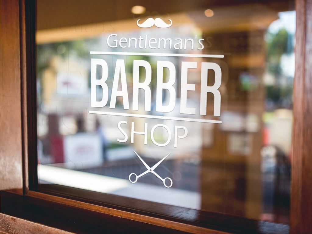 Barber Shop Badge Window Sticker product image 3