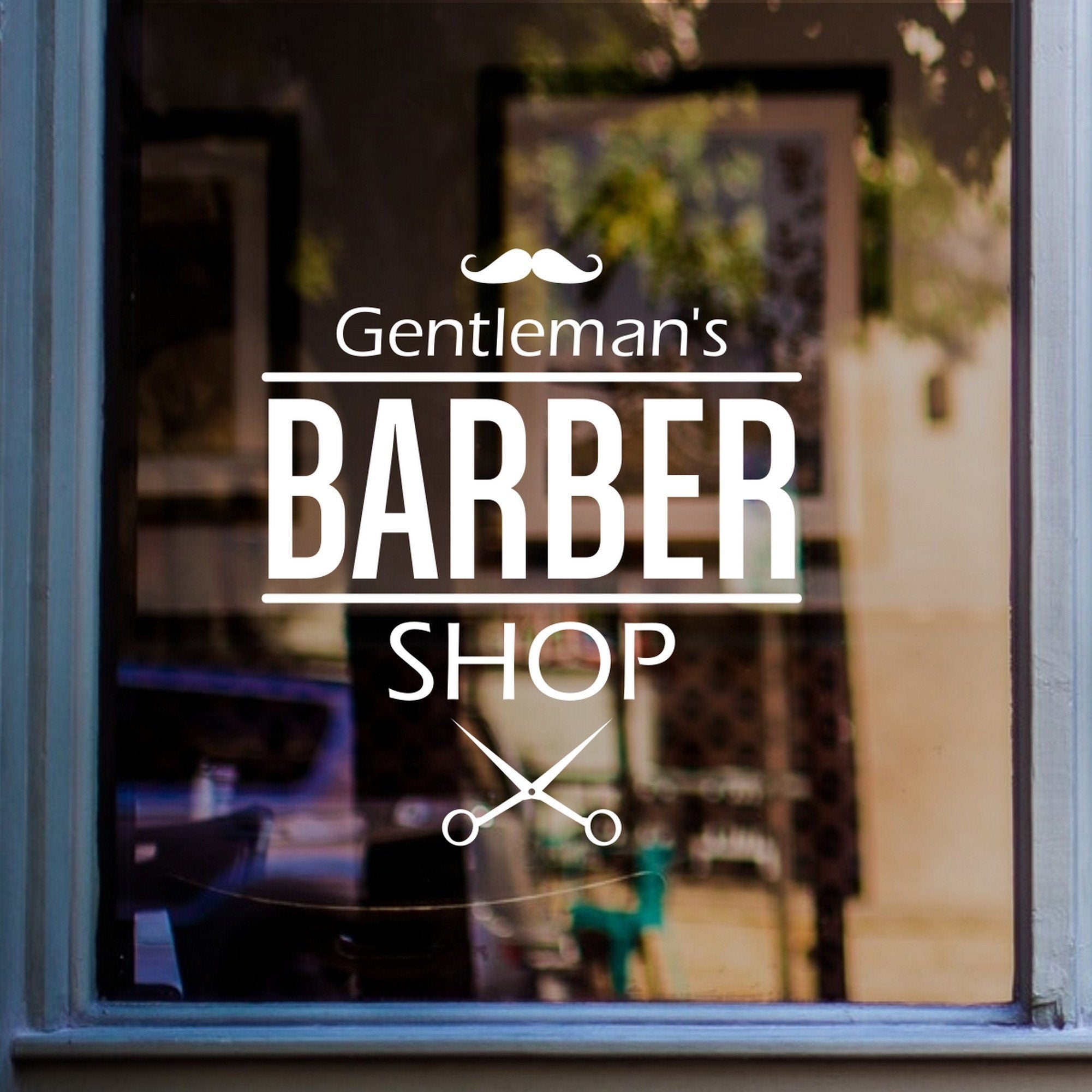 Barber Shop Badge Window Sticker product image 4