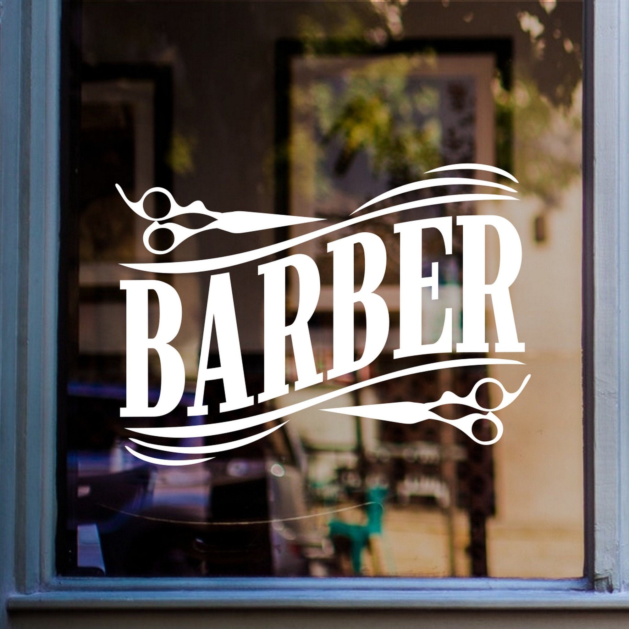 Traditional Barber Shop Window Sticker product image 4