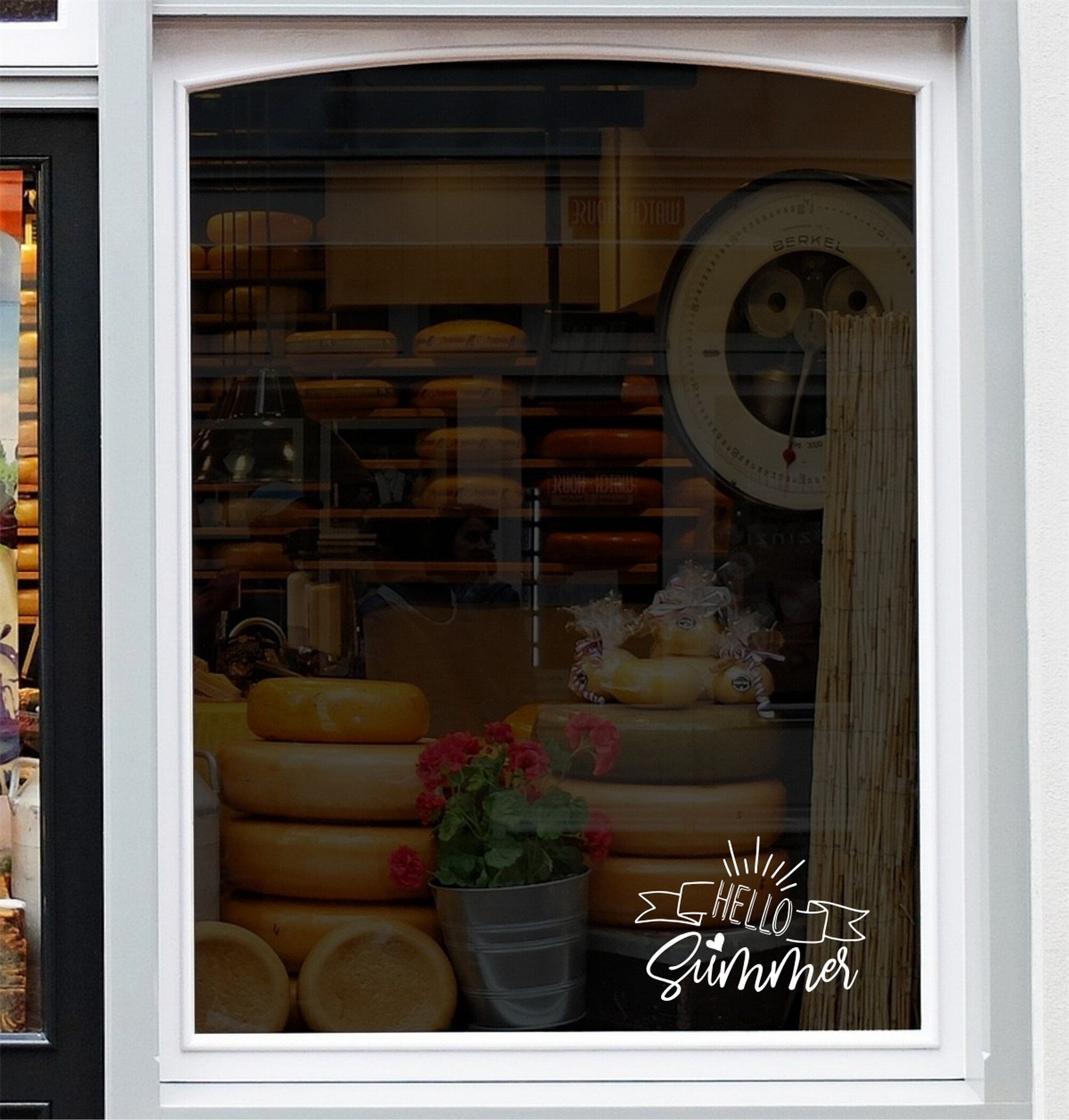 Hello Summer Window Sticker – Seasonal Display example 4