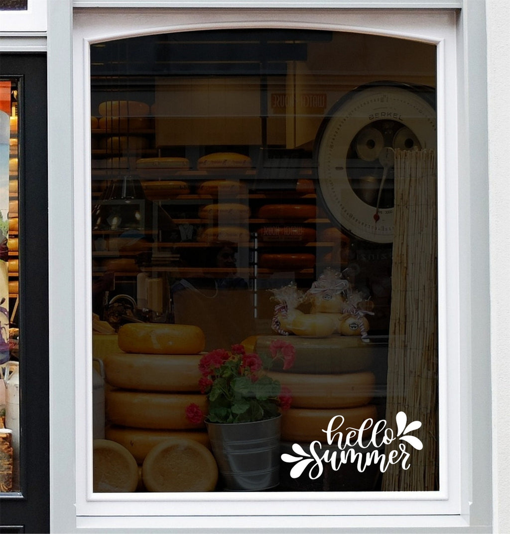 Hello Summer Shop Window Sticker example 4