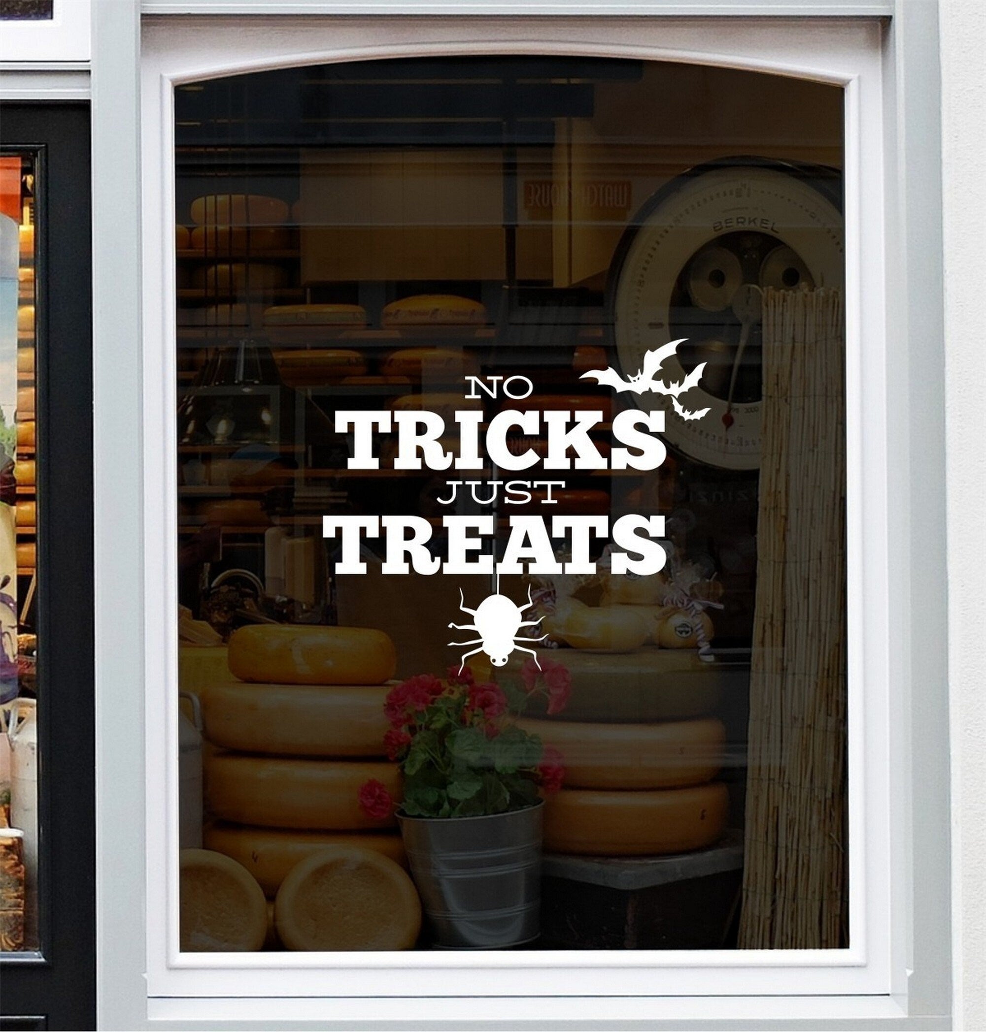 No Tricks Just Treats Halloween Window Sticker product image 5