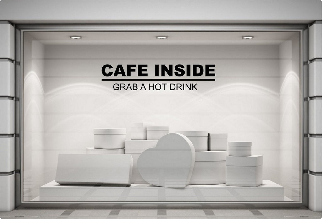 Café Inside Shop Window Sticker example 4