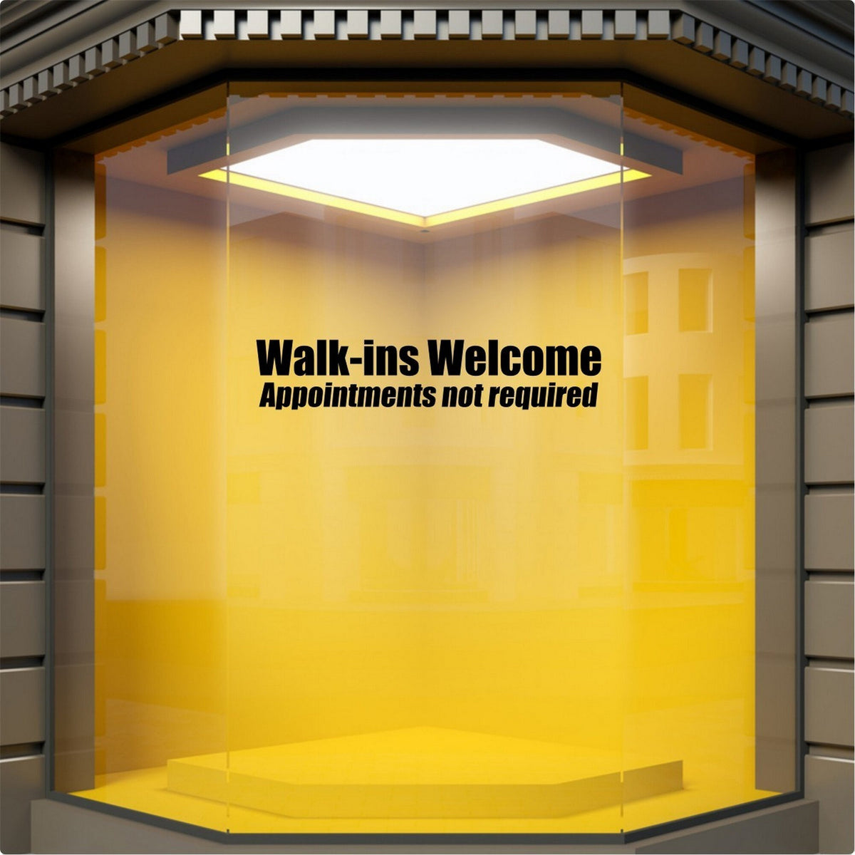 Walk-Ins Welcome Window Sticker product image 3