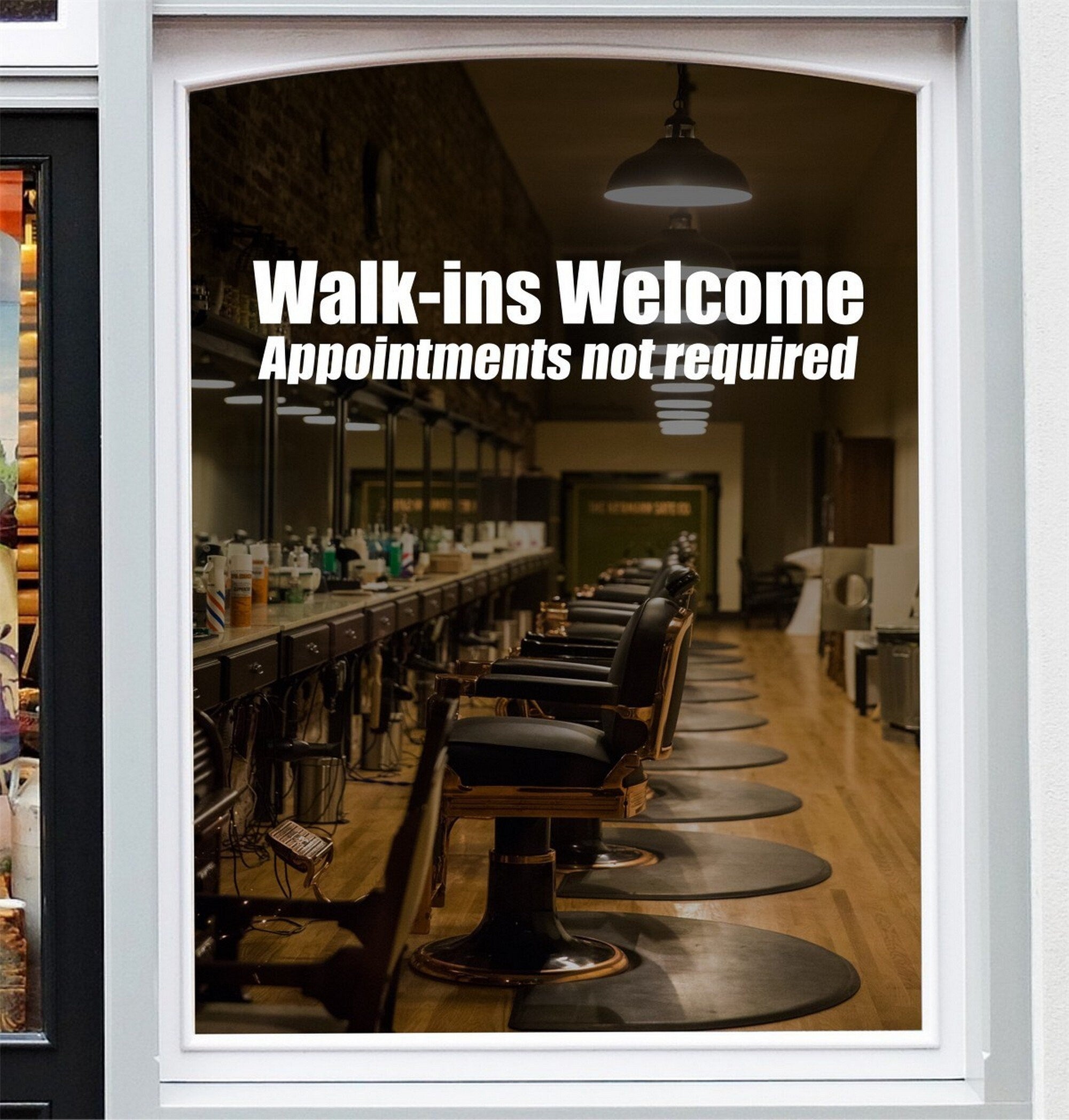 Walk-Ins Welcome Window Sticker product image 4