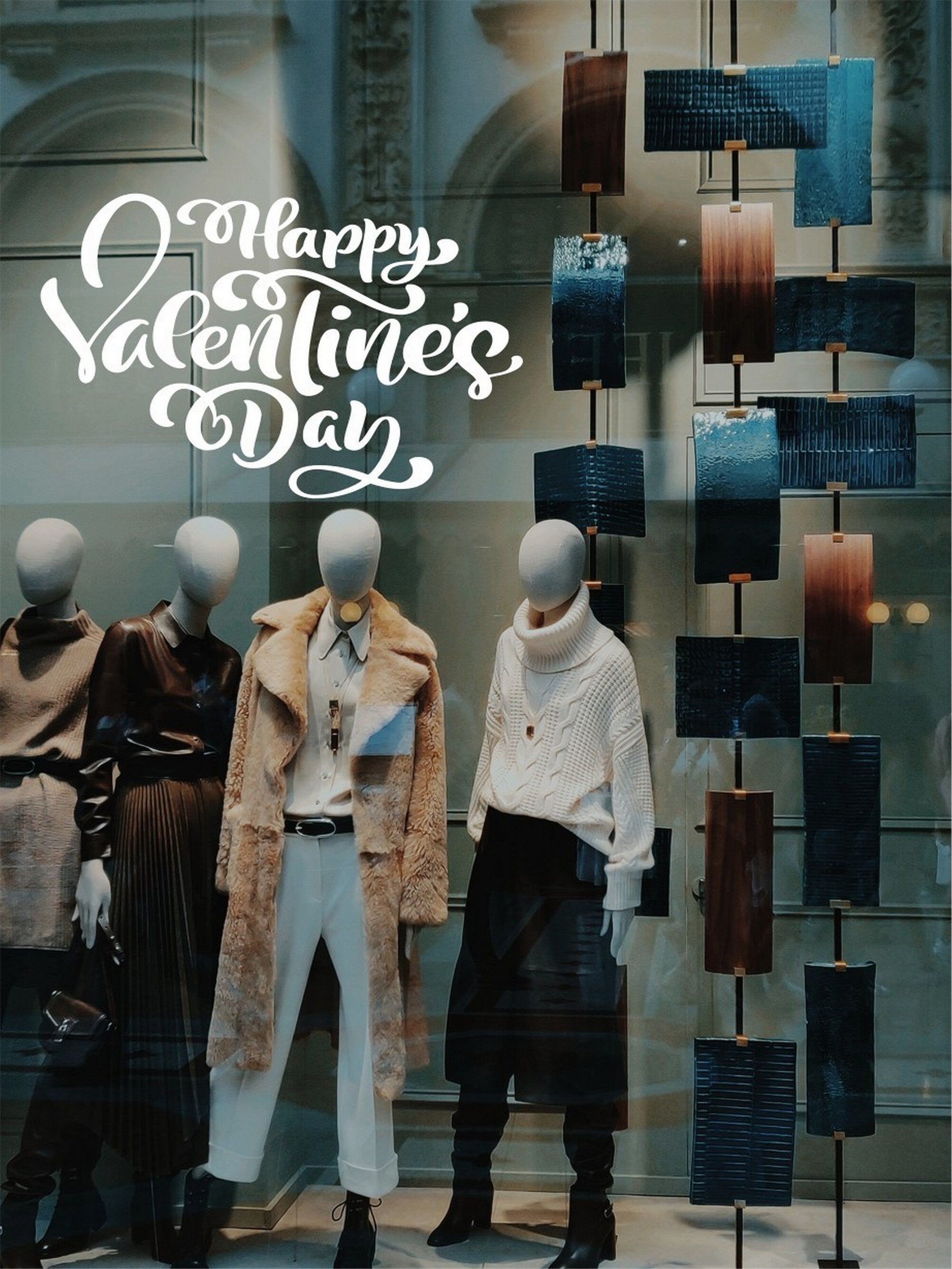 Happy Valentine’s Day Heart Script Window Sticker product image 4
