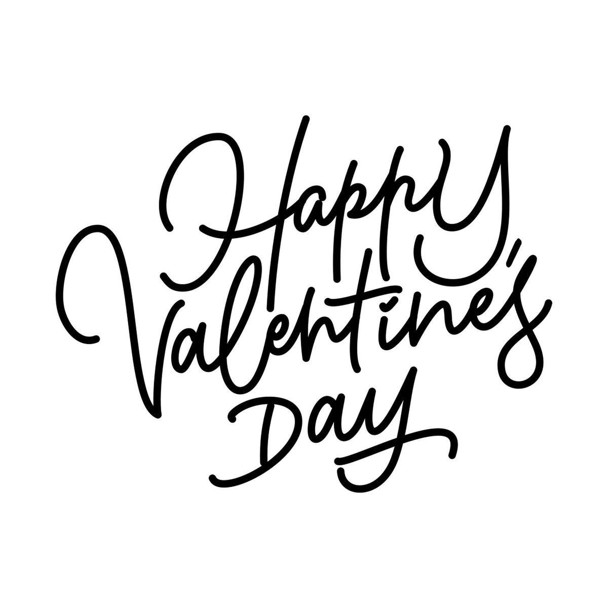 Happy Valentine’s Day Hearts Window Sticker product image 5