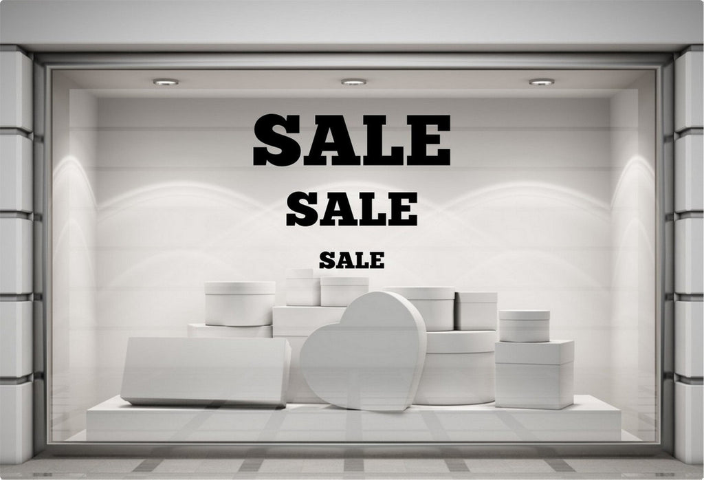 Bold Sale Shop Window Sticker design on a white background
