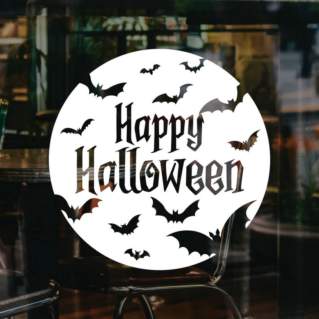 Happy Halloween Bats Window Sticker product image 4