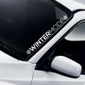 Winter Mode Windscreen decal — example vehicle placement 1.