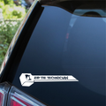 Zip Tie Technician Car decal — example vehicle placement 1.