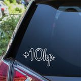 +10hp Car Sticker