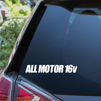 All Motor 16v Car Sticker