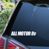 All Motor 8v Car Sticker