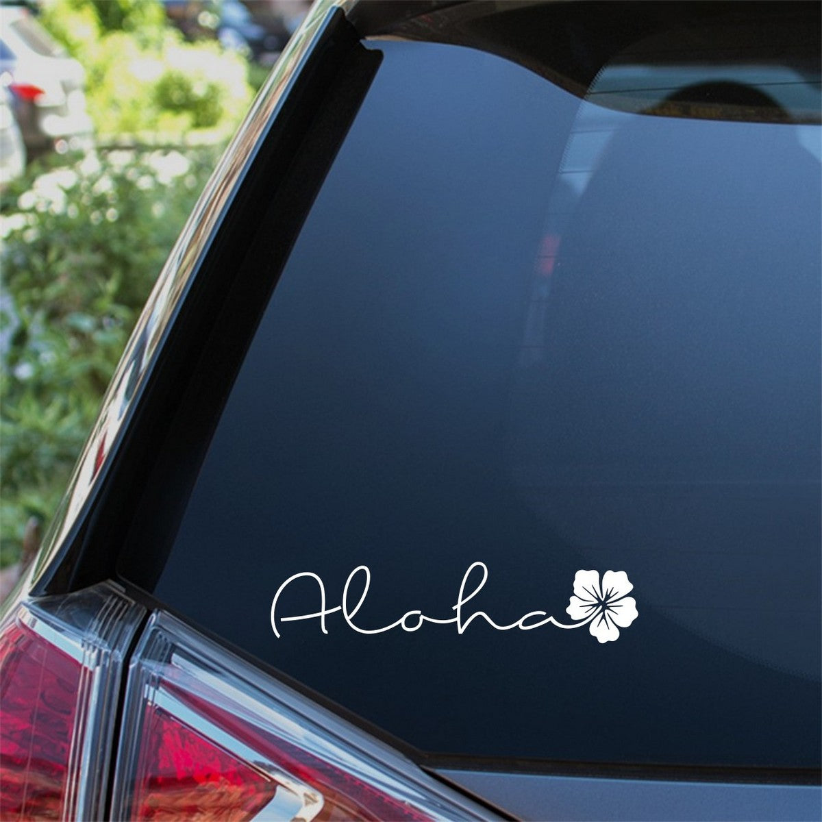Aloha Hibiscus Car Sticker