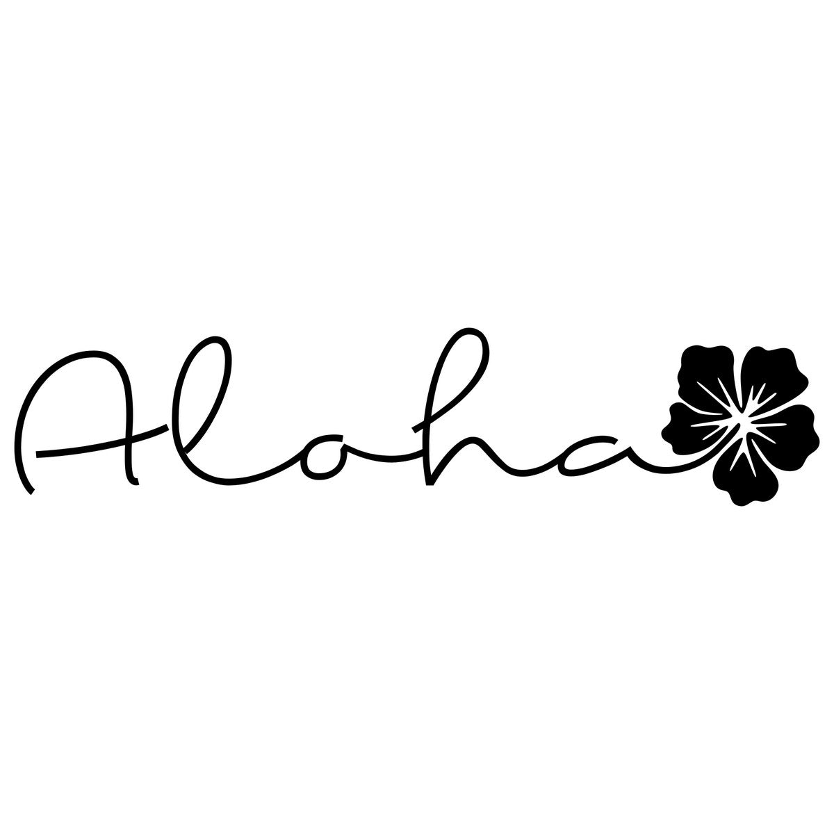 Aloha Hibiscus Car Sticker
