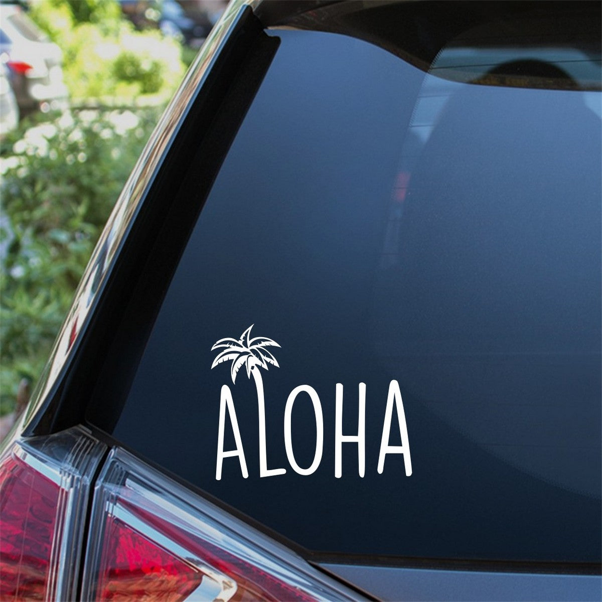 Aloha Palm Car Sticker