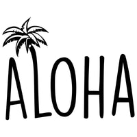 Aloha Palm Car Sticker